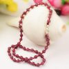 Ruby Faceted Necklace Mala