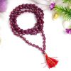 Ruby Faceted Necklace Mala