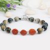 Rudraksha and Black Cats Eye Bracelet