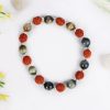 Rudraksha and Black Cats Eye Bracelet