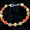 Rudraksha and Brown Cats Eye Bracelet