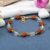 Rudraksha and Crystal Bracelet - For harmonize the aura and remove negative energy