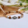 Rudraksha and Gomed Bracelet - To overcome confusion and brings mental clarity and balance