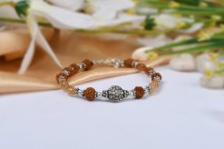 Rudraksha and Gomed Bracelet - To overcome confusion and brings mental clarity and balance