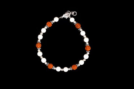 Rudraksha and Mother of Pearl Bracelets - To improve self-esteem and healing energy