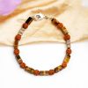 Rudraksha Tiger Eye Bracelet - for courage, strength, will and personal power