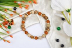 Rudraksha Jasper Bracelet for enhancing stamina and vitality