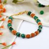 Rudraksha Malachite Bracelets For expression of feelings and eliminates shyness