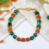 Rudraksha Malachite Bracelets For expression of feelings and eliminates shyness