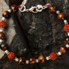 Rudraksha Tiger Eye Bracelet - To enhances integrity and brings prosperity