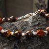 Rudraksha Tiger Eye Bracelet - To enhances integrity and brings prosperity