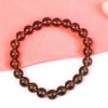 Smoky Quartz Round Bead Bracelet - For removing negative emotions and achieving goals