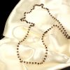 Smoky Quartz Round Faceted Necklace Mala Silver - For instills balance and harmony