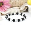 Sphatik and Black Agate Beads Bracelet To harmonize the aura and remove negative energy