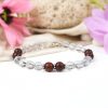 Sphatik and Red sandalwood Bracelet To harmonize the aura around us and remove negative energy