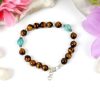 Tiger Eye and Amazonite Bracelet - For protection and grounding