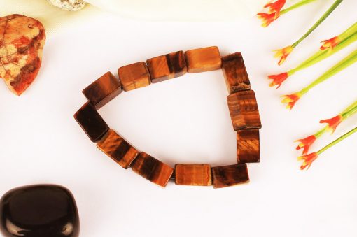 Tiger Eye Bracelet - Cuboid Shape