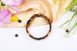 Tiger Eye Bracelet - Oval Beads to enhances integrity and willpower