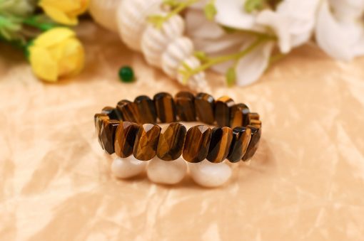 Tiger Eye Faceted Bracelet - To enhances integrity, willpower and brings prosperity