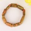 Unakite Beads Bracelet - Cushion Shape - For enhances courage and productivity