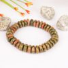 Unakite Elliptical Beads Bracelet - For togetherness