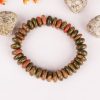 Unakite Elliptical Beads Bracelet - For togetherness