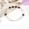 White Agate and Red Sandalwood Bracelet To Provides protection and relief from stress