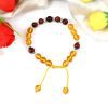 Yellow Citrine and Red Sandalwood Bracelet - To ward off the risk to injury or attack