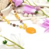 Citrine and Rudraksha Necklace