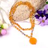 Citrine and Tulsi Beads Necklace