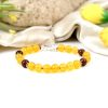 Yellow Jade and Red Sandalwood Bracelet - To attract prosperity and abundance