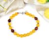 Yellow Jade and Red Sandalwood Bracelet - To attract prosperity and abundance