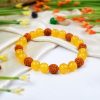 Yellow Jade and Rudraksha Bracelet - To Attracts joy and happiness