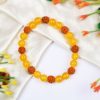 Yellow Jade and Rudraksha Bracelet - To Attracts joy and happiness