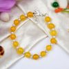 Yellow Jade Bracelet in Round Beads - To Attracts joy and happiness