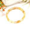 Yellow Jade Bracelet - Square Beads - To attract money and prosperity