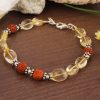 Citrine Oval Bracelet - To ward off the risk to injury or attack