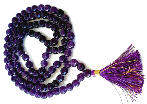 Amethyst Faceted Necklace Mala- To enhance intuition and inspire creativity