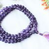 Amethyst Round Necklace Mala