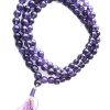 Amethyst Round Necklace Mala- To enhance intuition, inspire creativity and encourage peace