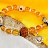 12 Mukhi Rudraksha and Citrine Bracelet for Solar Chakra to Evokes self-confidence and self-respect and gives mental power