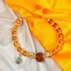 12 Mukhi Rudraksha and Citrine Bracelet for Solar Chakra to Evokes self-confidence and enhances mental strength