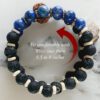 14 Mukhi Rudraksha and Blue Sapphire Bracelet for Third-eye Chakra to Develops a strong sense of will and discernment to aid the right decision making