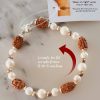 2 Mukhi Rudraksha Moon Bracelet to promotes unity, harmony and Releases fear and insecurity