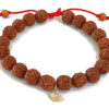 5 Mukhi Rare Rudraksha Bracelet with Chikna enhances learning, knowledge, awareness and concentration