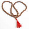 5 Mukhi Semi Chikna Rudraksha Necklace for enhances learning, knowledge, awareness and concentration-without knots