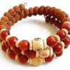 6 Mukhi Rudraksha and Jasper Bracelet for Root Chakra to Encourages fearlessness, perfectionism, spontaneity to act quickly