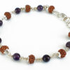 7 Mukhi Mahalaxmi Bracelet with Amethyst to liberate from miseries and bestows abundance