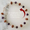 7 Mukhi Mahalaxmi Bracelet with Amethyst to liberate from miseries and bestows abundance