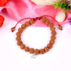 5 Mukhi Rare Rudraksha Bracelet with Chikna enhances learning, knowledge, awareness and concentration